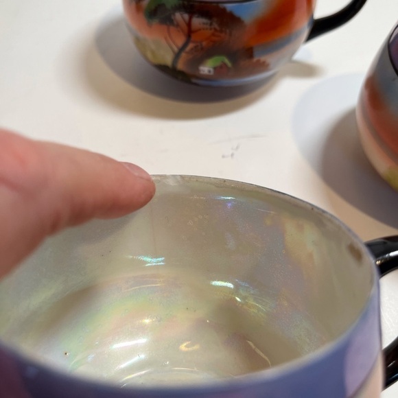 Japan Lusterware Vintage Cups. Set of 5 - Picture 9 of 12
